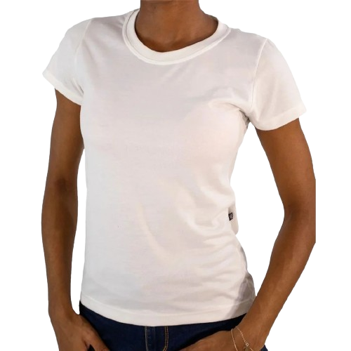 Camisa Babylook Branca P ao G