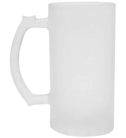 Caneca Chopp Vidro Jateado 460ml
